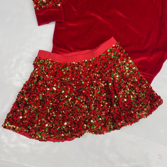 NWT Azarhia YL (10/12) Christmas Skort Set - Picture 3 of 5